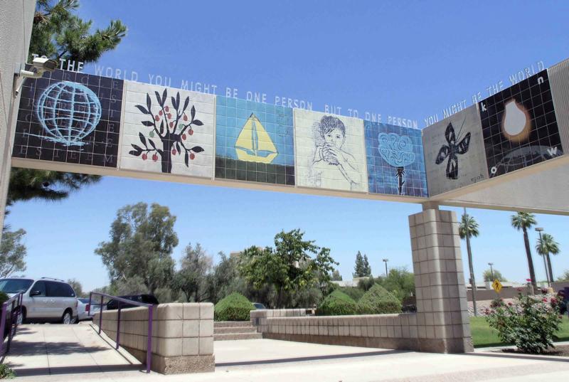 Autism center tile murals